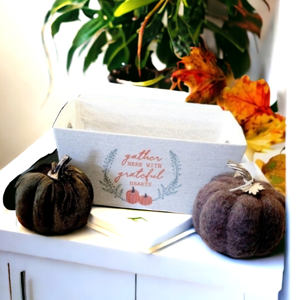 Fall decor basket bundle pumpkin lot nwt